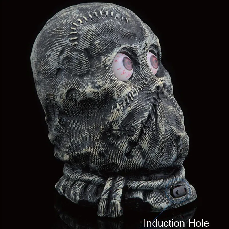 1 шт./лот Тыква Призрак Хэллоуин украшение Звук управление ужас музыка глаз со