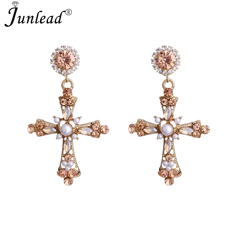 Женские серьги в стиле бохо Junlead роскошные серьги-подвески с оранжевым и