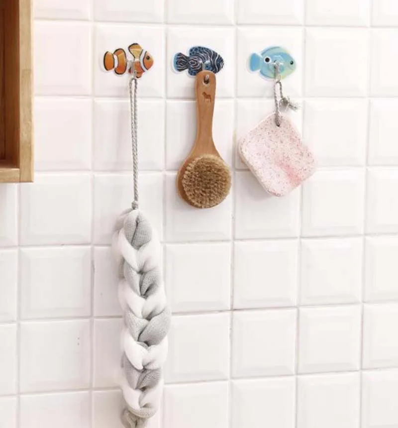 3 шт./компл. крепкие клейкие крючки с мультяшными клоунами настенная клейкая