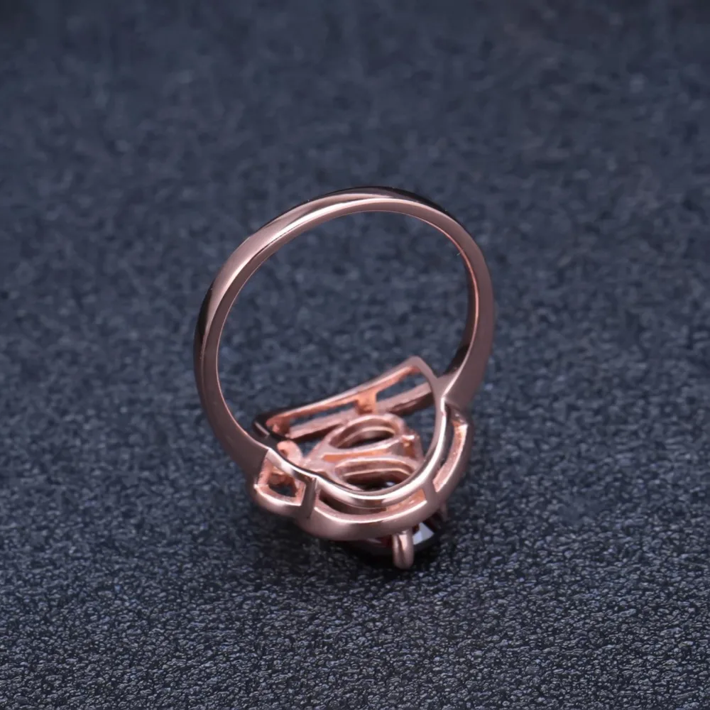 GEM'S BALLET 2.21Ct натуральный красный гранат 925 пробы серебро Розовая позолота драгоценный камень сердце кольца для женщин Свадебные ювелирные изделия