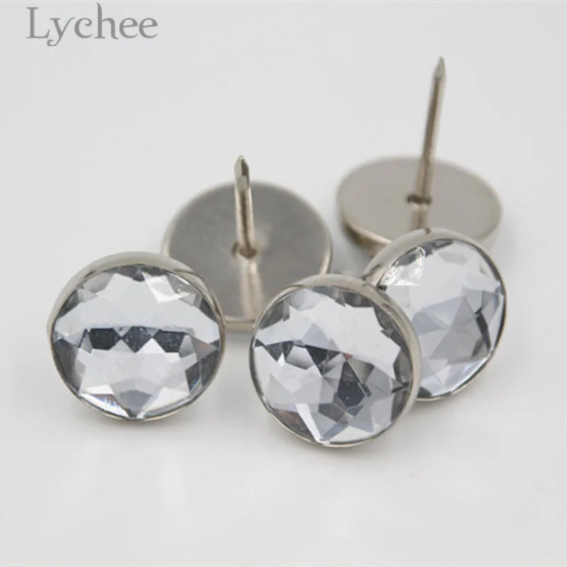 Lychee Life 20 шт. мм Хрустальная круглая накладка мебель декоративная товары для дома |