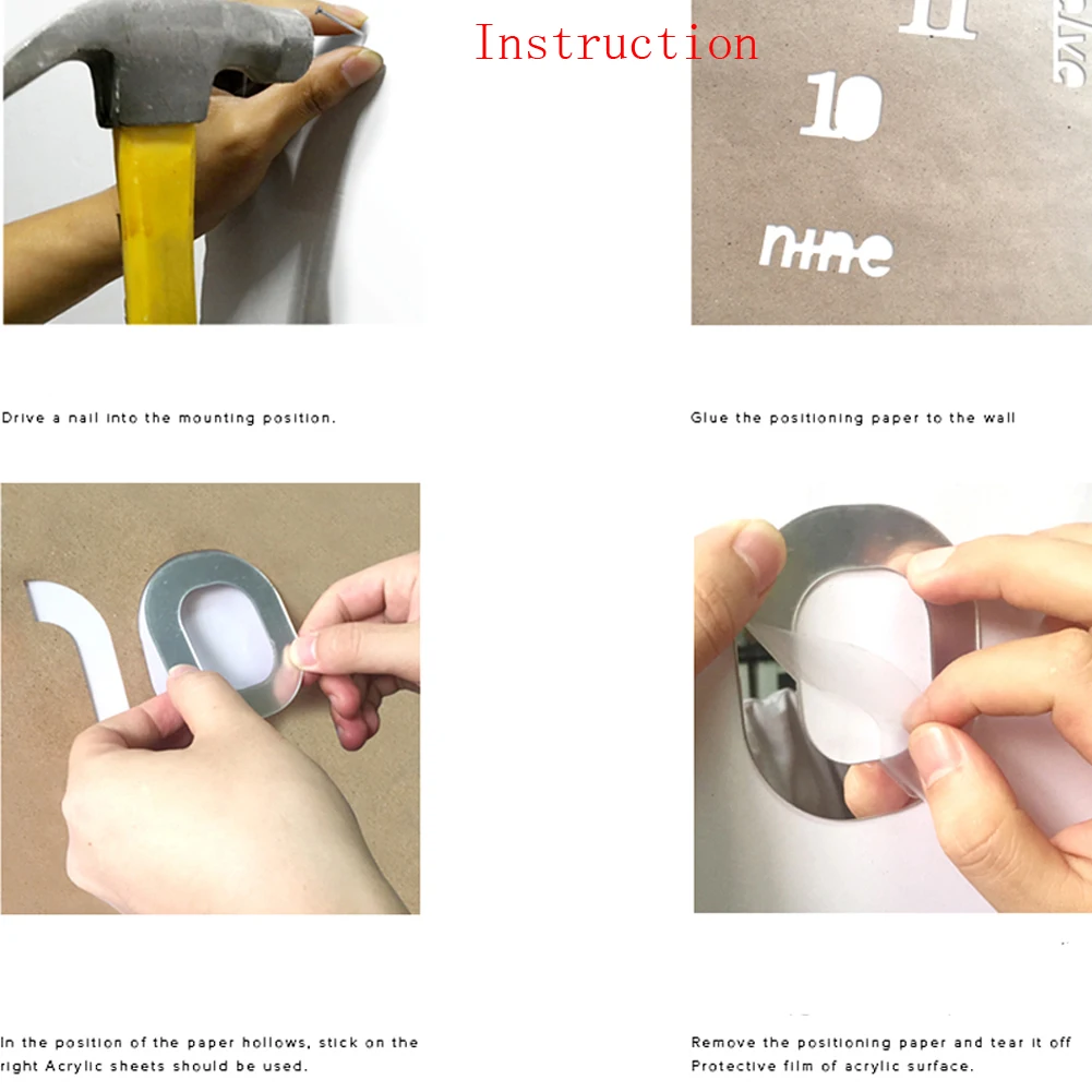 Новые современные DIY большие 3D цифры зеркальные художественные часы настенные стикеры Большие часы домашний декор для комнаты художественные часы дизайнерские наклейки