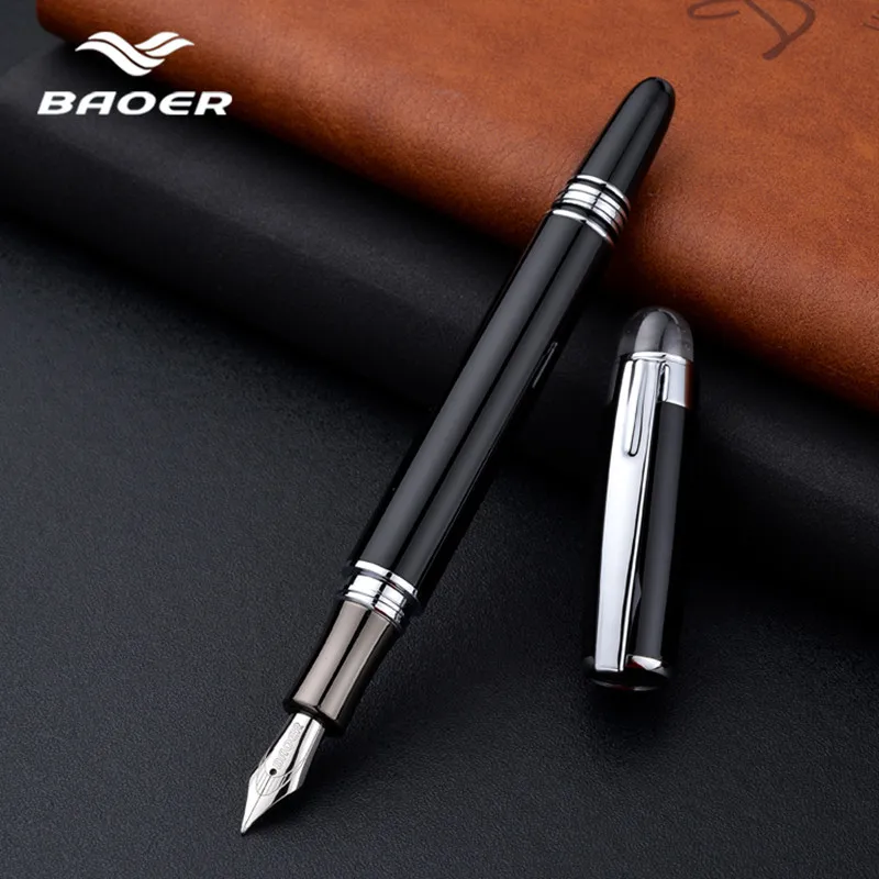 Baoer79 перьевая ручка роскошная хрустальная головка бизнес офисная чернильная ручка пилот авторучка рекламный подарок настраиваемый логотип торговой марки