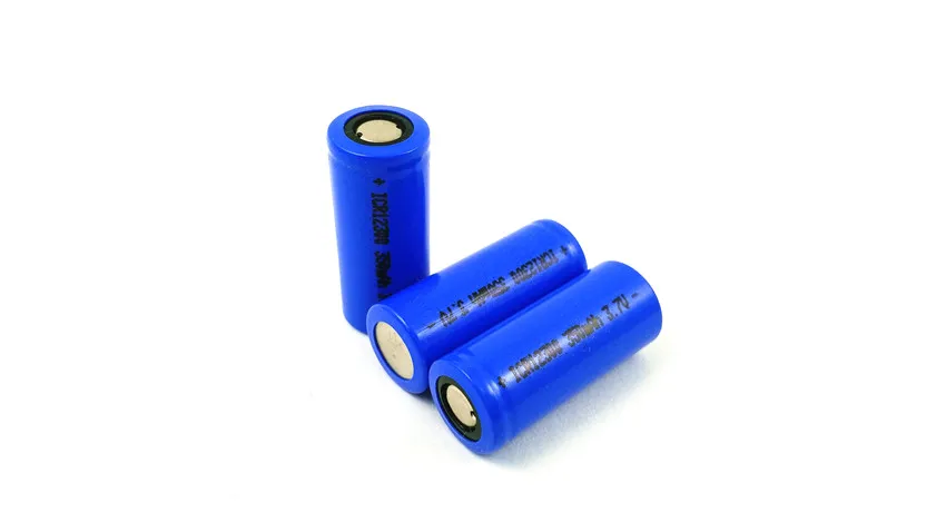 4pcs 3.7v ICR 12300 rechargeable lithium ion battery cell 350MAH for LED flashlight torch and speaker | Электроника