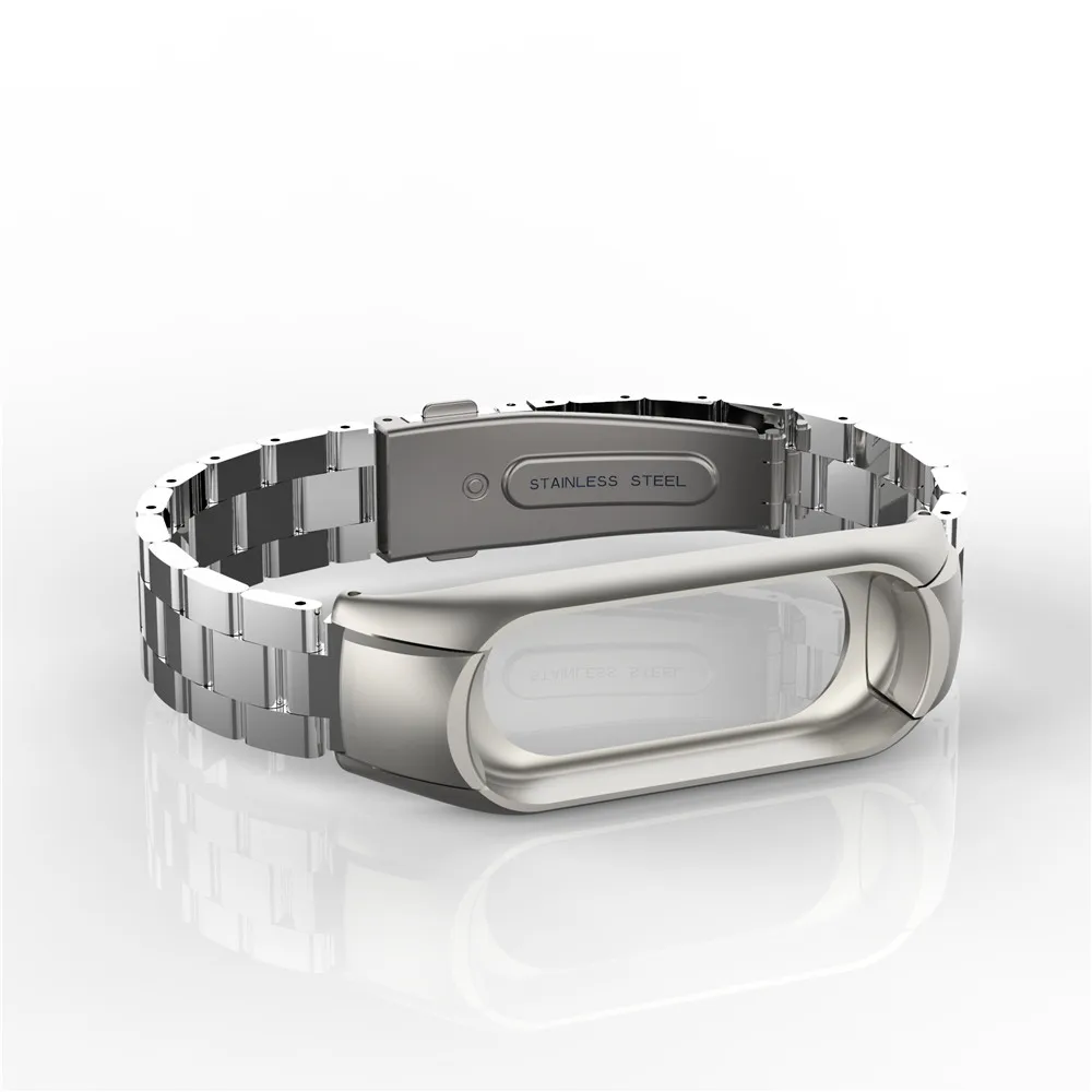 Металлический ремешок для mi Band 3 mi band 4 сменный ремешок для Xiaomi mi Band аксессуары для смарт-браслета стальной ремешок