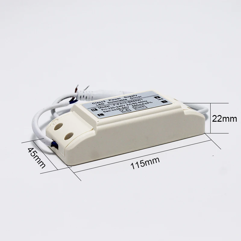 

Free shipping The Lowest Price 110V/220V 24W Dimmable Driver LED Driver For Transformer Power Supply Dimmable Driver Lights