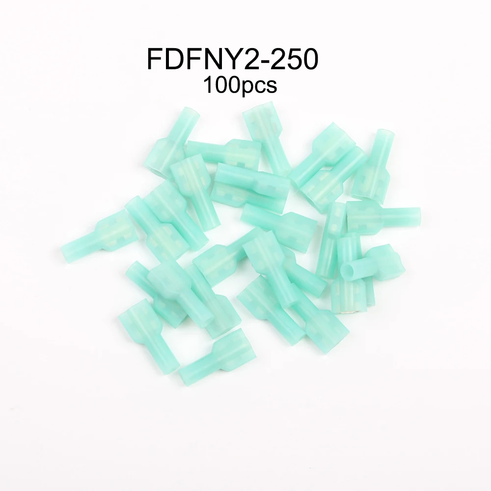 FDFNY1-250 FDFNY2-250 FDFNY5-250 нейлон латунь женский изолированный вилочный кабельное