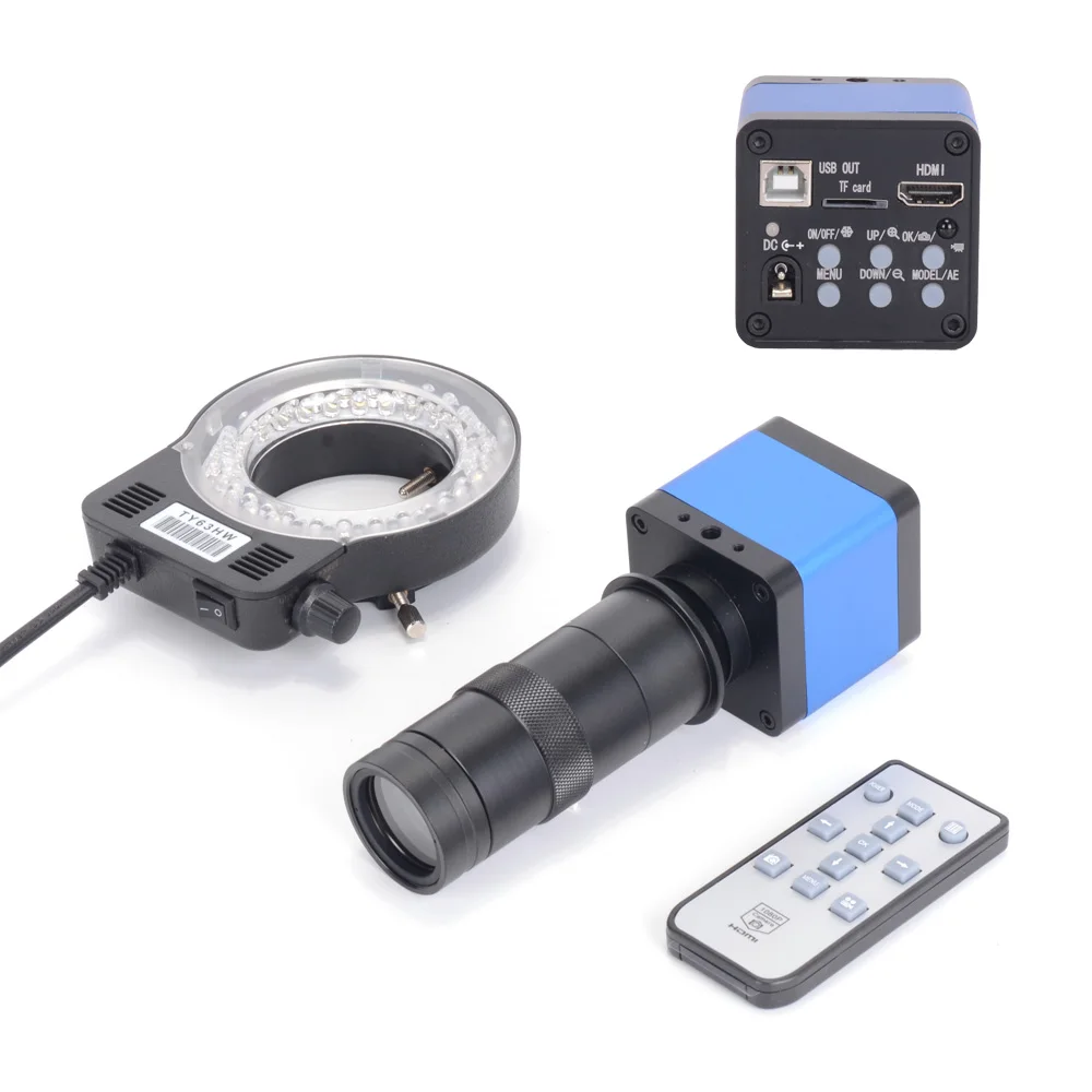 HAYEAR 16MP HDMI цифровая машина видения промышленный микроскоп камера CCD 100X C Mount Zoom
