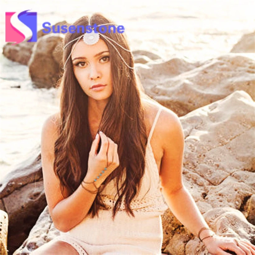 Женская повязка на голову с кисточками и цепочкой|fashion jewelry headbands|jewelry headbandfashion