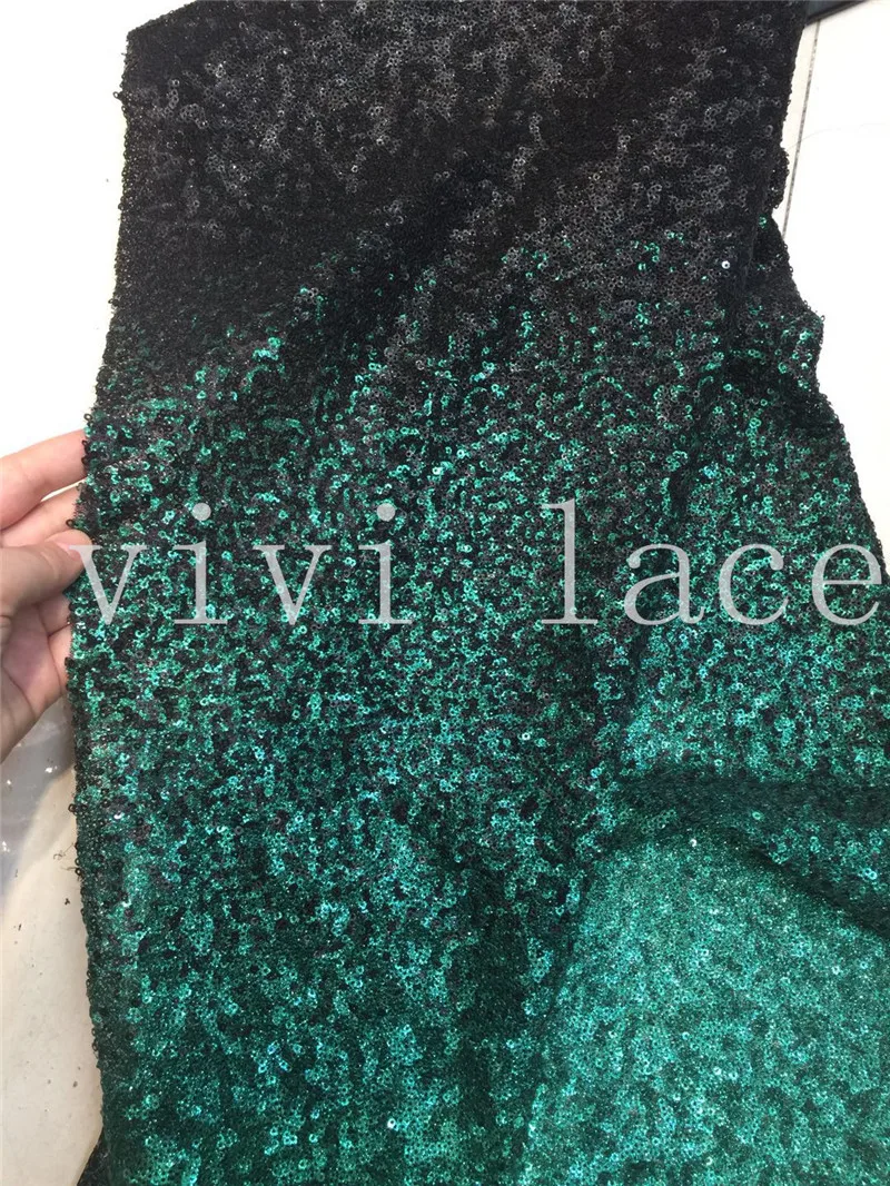 stock 5 yards zp001#green mix black sequin best quality dobby net mesh dress lace for bridal wedding dress/sawing | Дом и сад