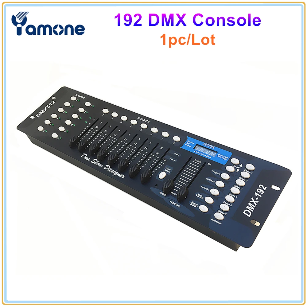 

1 шт./лот 192 DMX контроллер сценического освещения DJ DMX консоль для светодиодный Par перемещение головы прожекторы 192 Каналы консоли