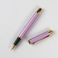 school frosted purple 0 38mm hooded nib fountain pen with ink cartridge gift smooth writing student practice handwriting pens