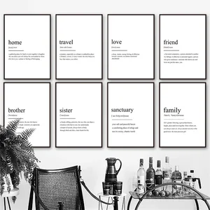 Настенные плакаты с цитатами в скандинавском стиле, картины на холсте для декора гостиной, для друзей и путешествий