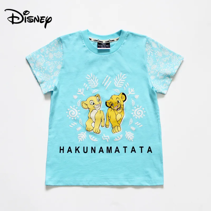 Детская одежда Disney Король Лев новинка 2019 летняя футболка для мальчиков