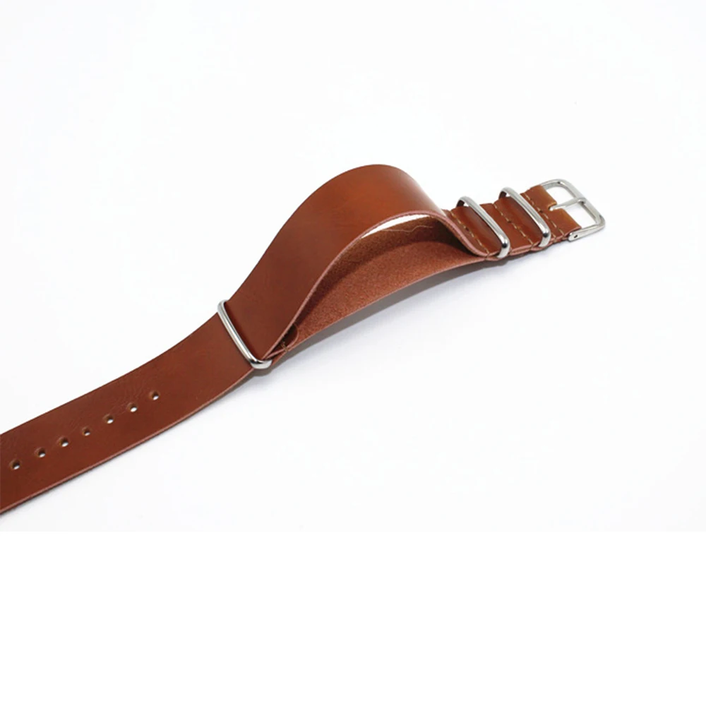 Wristwatch Band For Men Women Watches Straps ZULU Leather Watchbands 18mm/20mm/22mm/24mm Watches Accessories Comfortable Strap