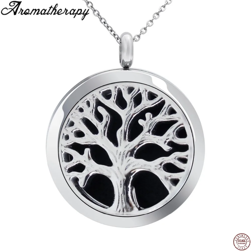 30 мм литье парфюма эфирное масло диффузор медальон ожерелья для ароматерапии из