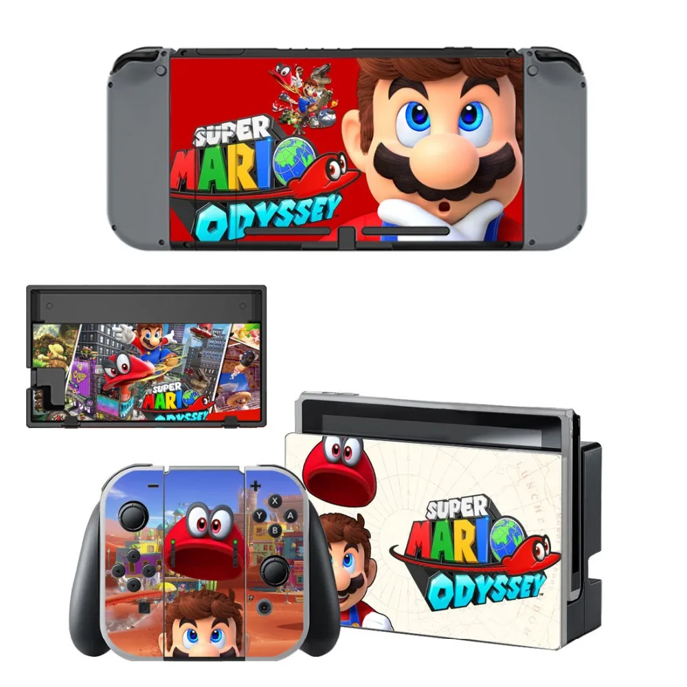 Hot Game Super Mari o Skin Sticker For Nintend Switch Console Controller Vinyl Accessories Cover Catoon Decor Child Gift | Электроника