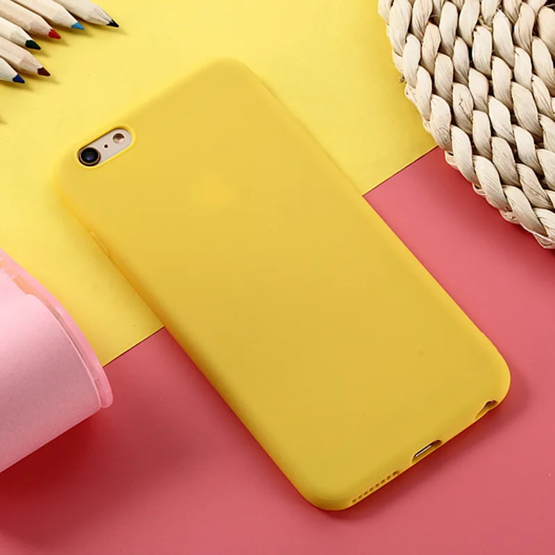 Yellow TPU Цветной матовый \ Матовый ТПУ матовый чехол для LG K4 евро K8 Aristo 2 K9(русский) K10 Alpha K11 X4 Plus мягкая задняя крышка - Цвет: Yellow TPU