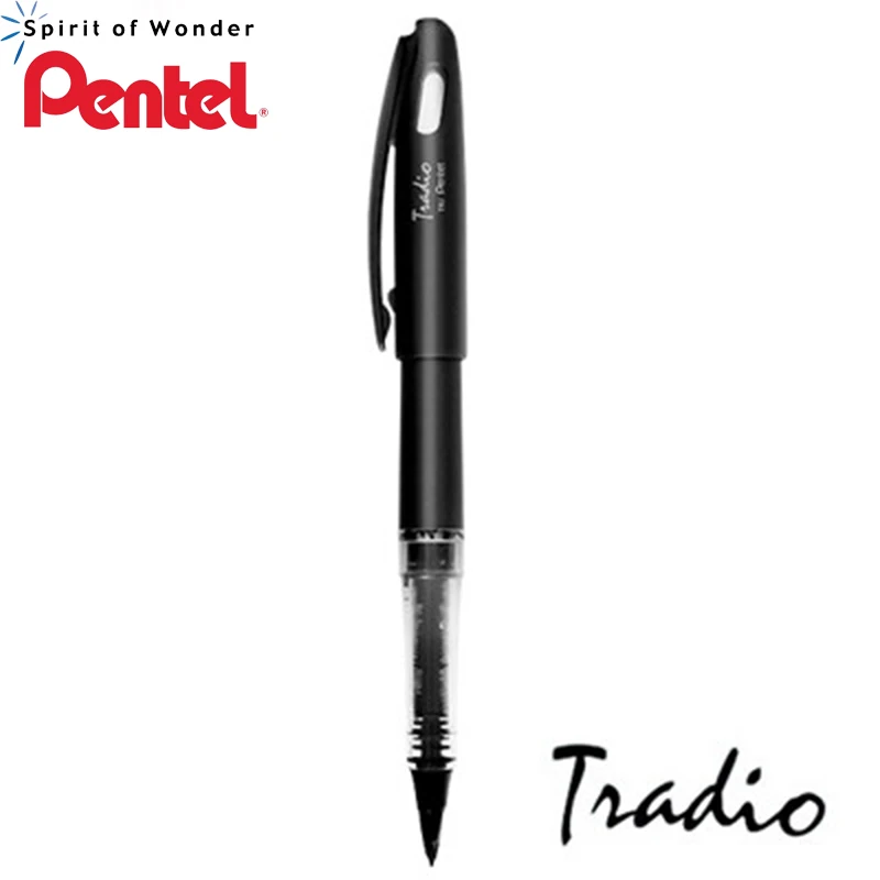 Оригинальная ручка Pentel TRJ50 с фетровым наконечником 0 4 мм 7 черная/красная/синяя