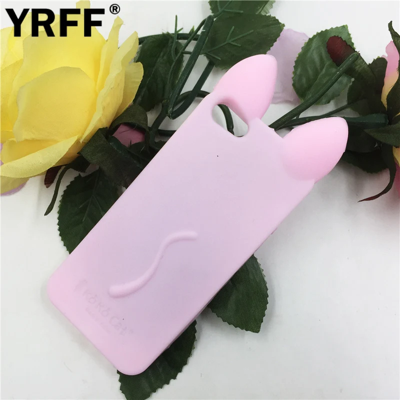 Чехол YRFF для apple iphone 4 4G силиконовый чехол задней панели телефона с 3d мышкой ушками