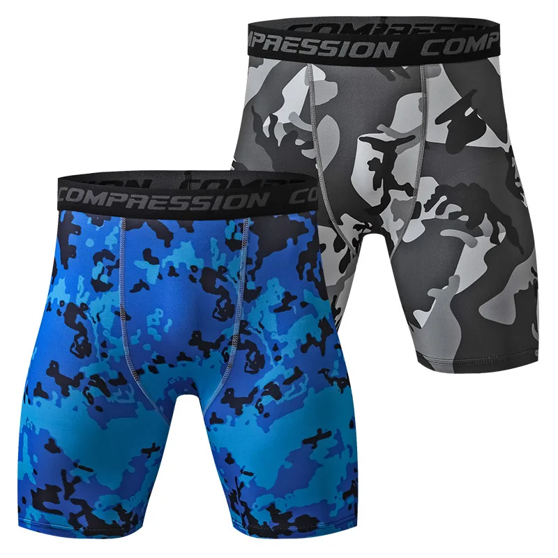 New Running Sport Mens Basketball Tight Compression Shorts Gym Fitness Clothing Training Wicking Short Homme Men | Спорт и