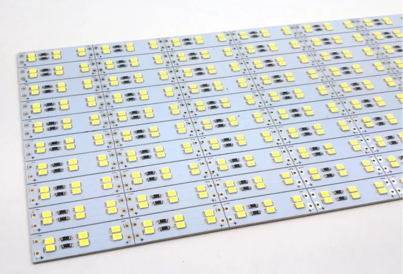 Адвокатского сословия СИД светильник 2835 72led/pc 144 светодиодов/M Led Жесткий адвокатского сословия СИД светильник двойная линия 12В СИД полоса жесткая светильник 50 см/шт