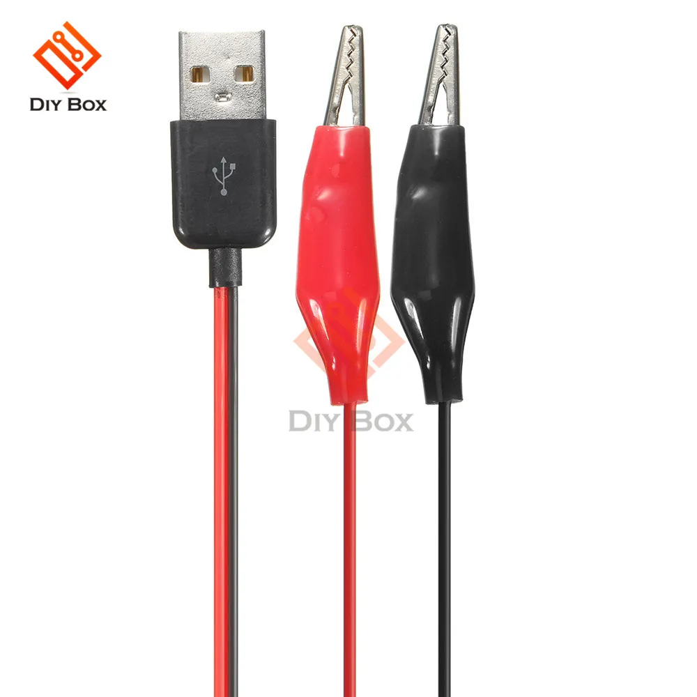 USB зажим-крокодил провод Мужской к USB тестер детектор постоянного тока измеритель напряжения мощность амперметра измеритель мощности монитор