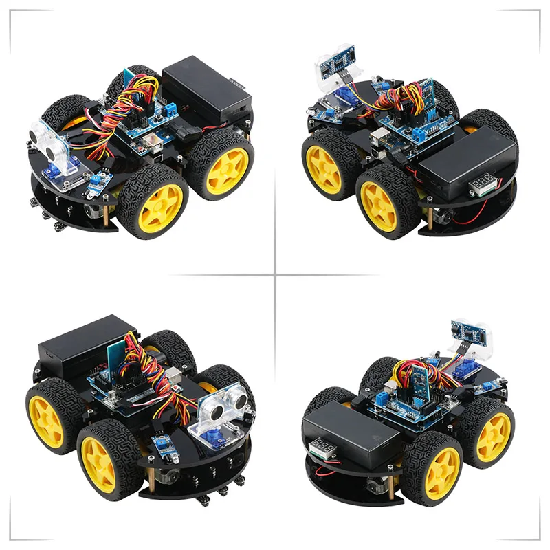 Keywish 4WD робот-машинки для Arduino Starter Kit умный автомобиль приложение RC робототехники обучающий комплект обучающий ствол игрушка малыш урок+ видео+ код
