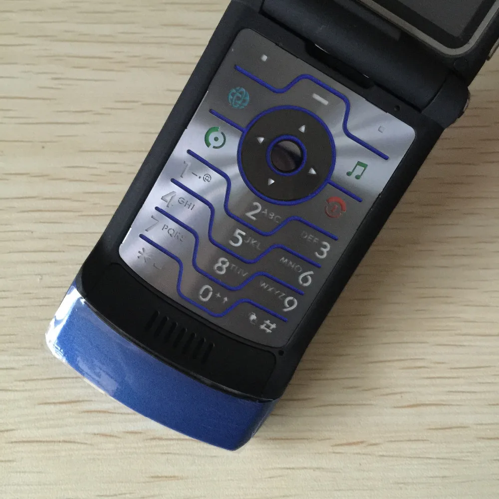 Разблокированный Motorola Razr V3i флип GSM Bluetooth MP3 четырехдиапазонный мобильный телефон Восстановленный