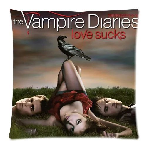 Мягкая Фланель Бесплатная Доставка Вампир Дневник Пользовательские Молнии