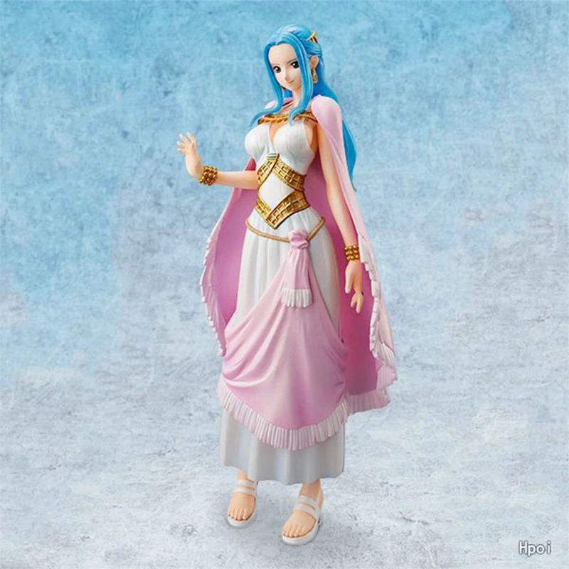 22cm Anime Figure Model ONE PIECE P.O.P DX Princess Nefeltari Vivi Two years later the new world PVC Action Toys chirstmas Doll | Игрушки и