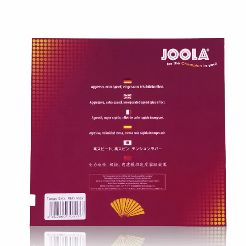 

Joola Original TANGO EXTREM Table Tennis Rubber Pimples In With Sponge Ping Pong Rubber