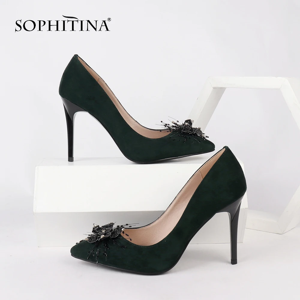 SOPHITINA/элегантные туфли-лодочки с цветочным принтом очень высокое качество