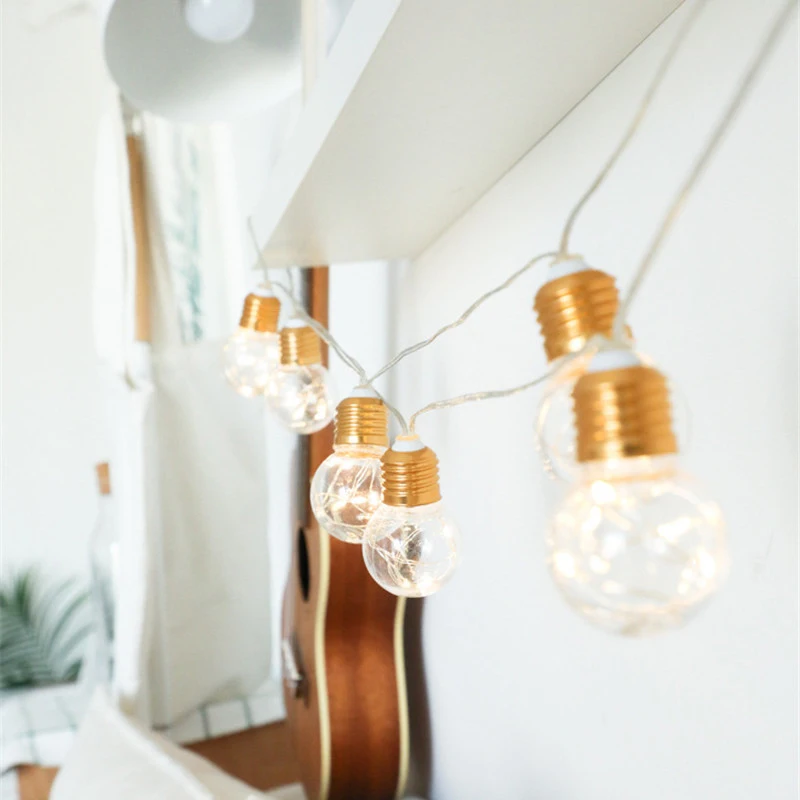 Винтаж и формирующая листы для кровли 4 м 10 Светодиодная лампа гирлянда AA Батарея