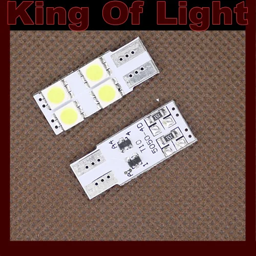 10x Высококачественная автомобильная светодиодная лампа 194 W5W 4smd T10 4 led smd 5050