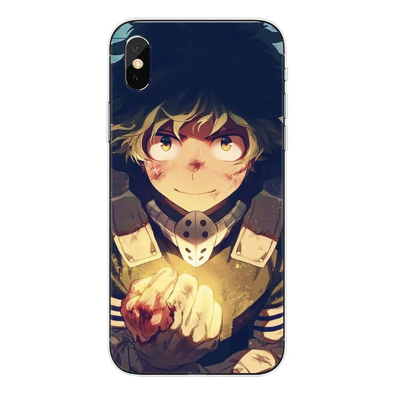 TPU O meu Heroi Academy аниме Coque Telefone Da Tampa Do чехол для корпуса Para O iPhone Da Apple XS MAX XR X 8 Plus 7 alem de 5 6 Coque - Цвет: TPU