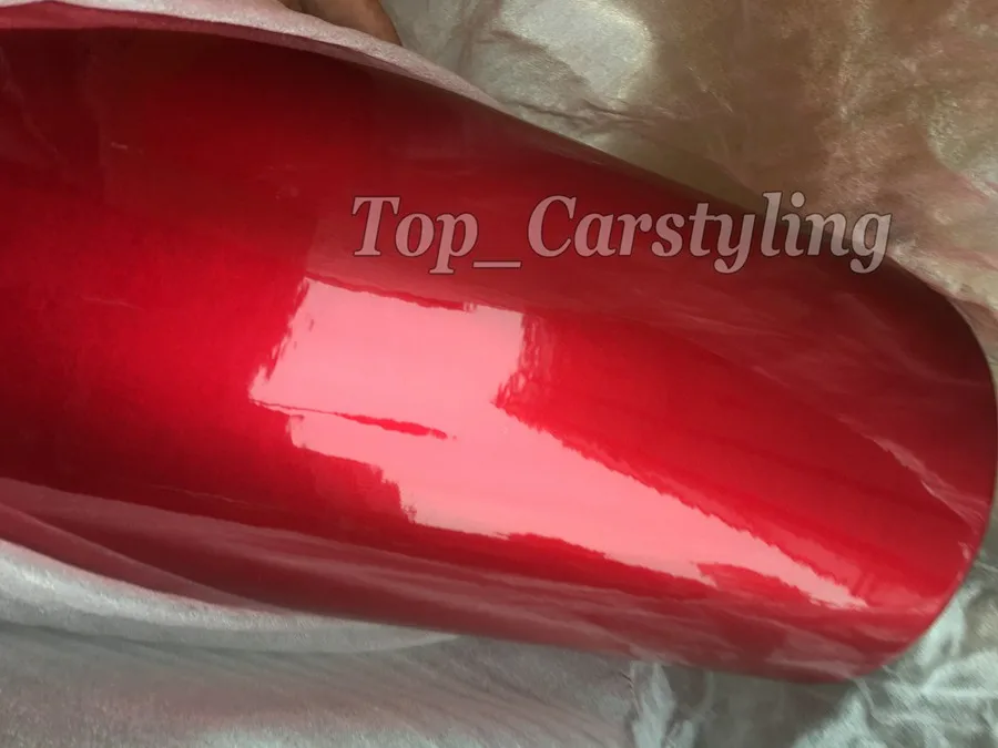 Виниловая пленка для автомобиля полноразмерная блестящая красная покрытия