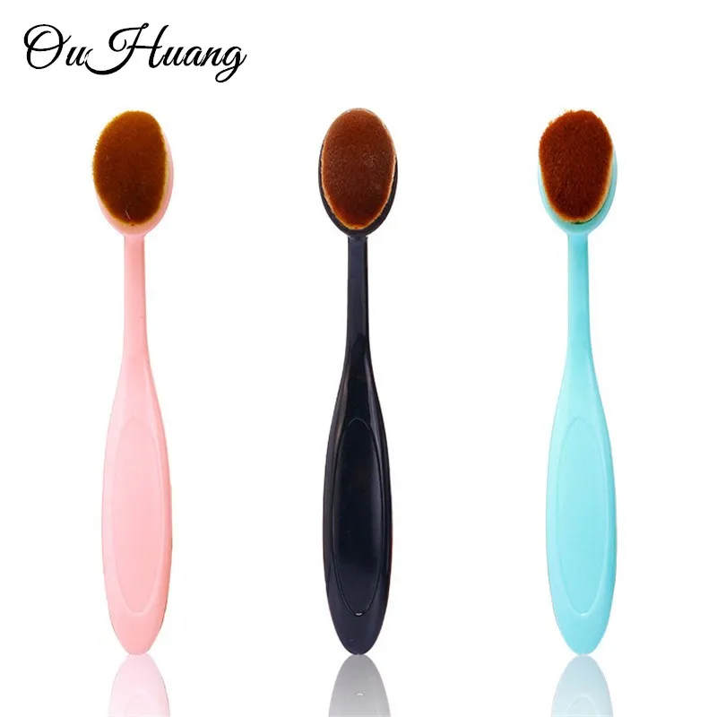 1 PC Makeup Brush Professional Toothbrush Soft Foundation Oval Brushes Liquid Brochas Maquillaje | Красота и здоровье