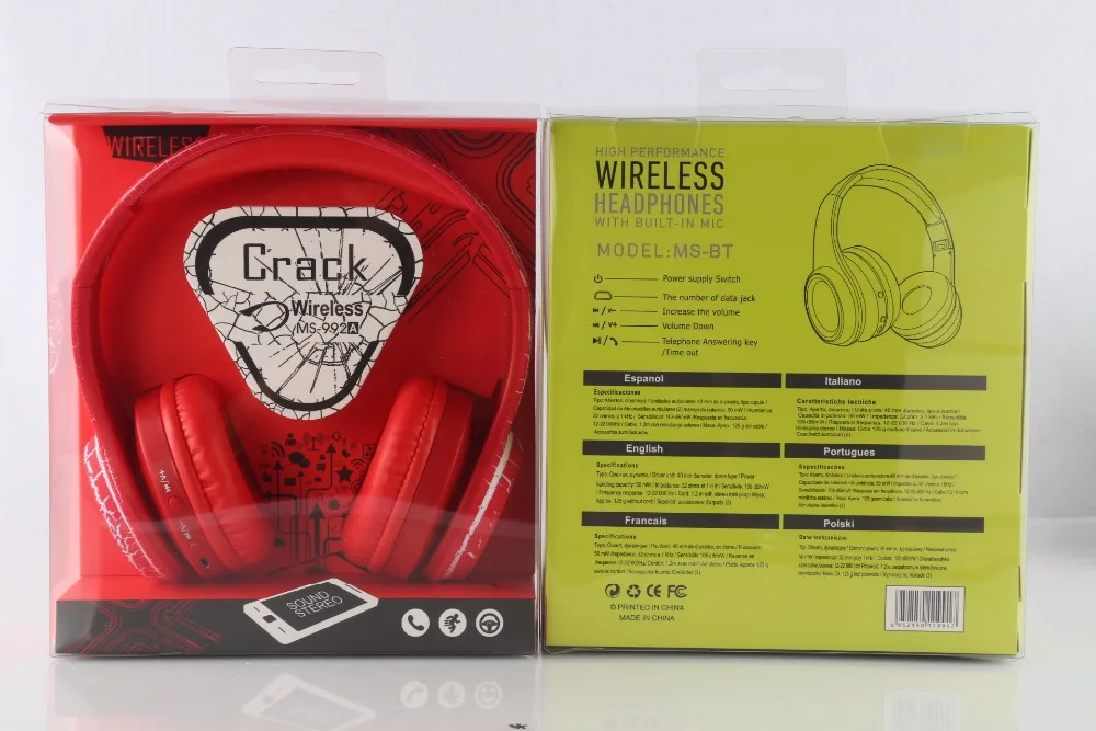 MPLSBO ms992 Bluetooth наушники с микрофоном TF MP3 стерео бас игровые гарнитуры HIFI музыка