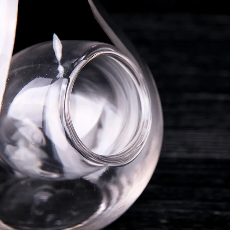 

Eleton creative crystal decanter set Japanese hamster nest cooling hole thumb hole sake glass ice jug wine pourers bar set