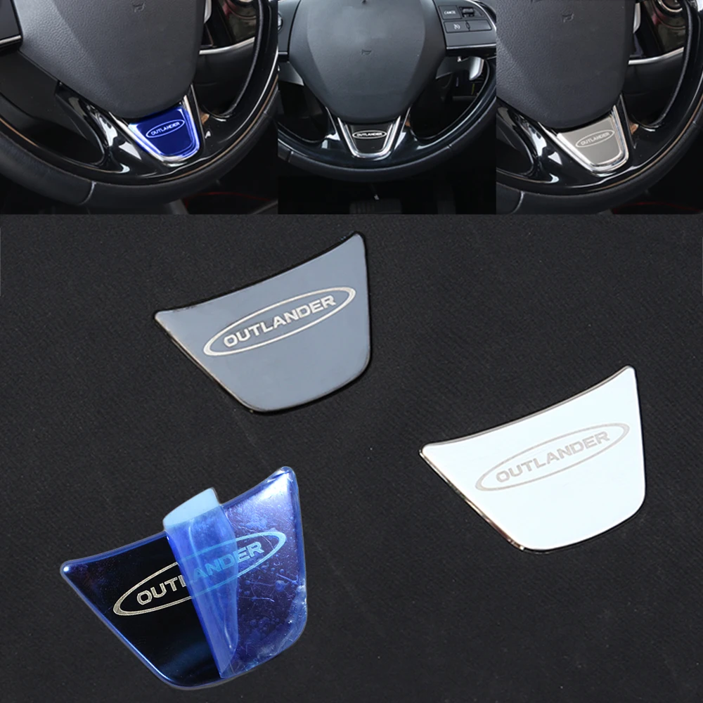 Стальные блестки на руль автомобиля чехол наклейка для Mitsubishi Outlander 2013 2014 2015 2016