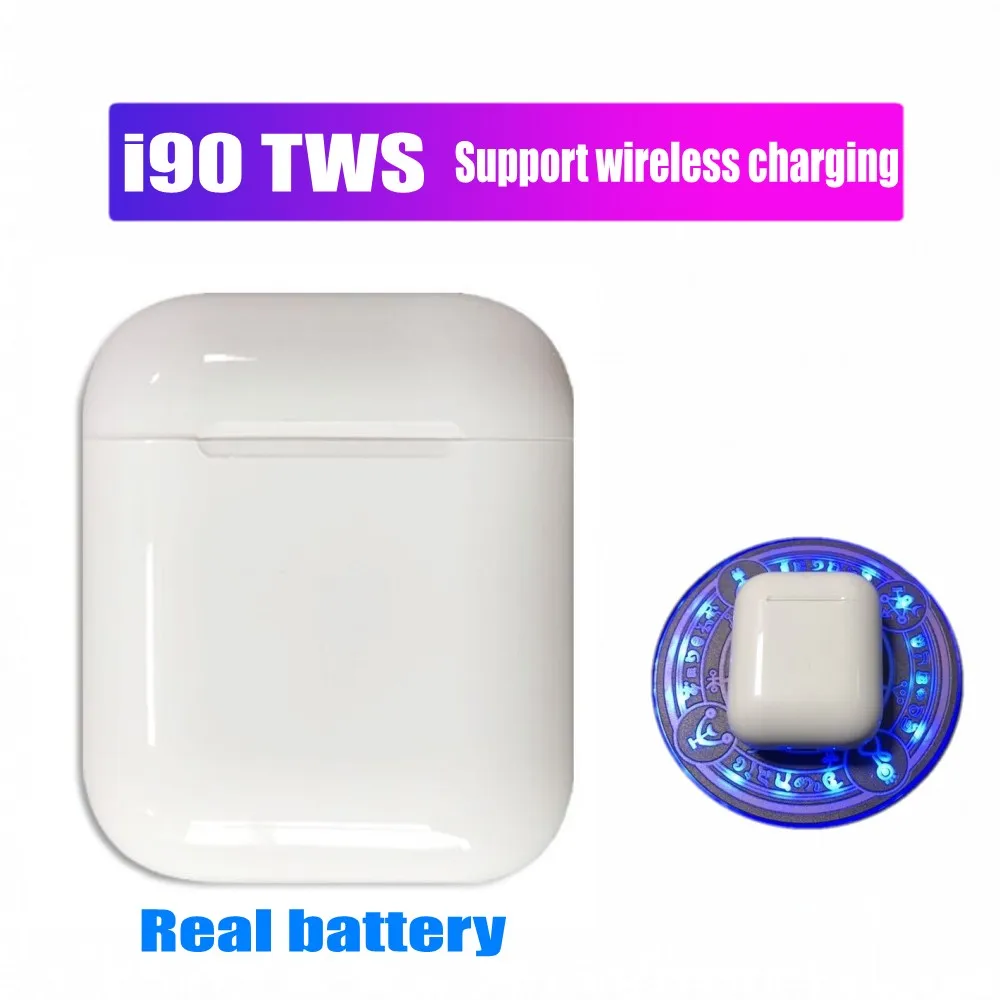 I90 TWS POP-UP 1:1 размер беспроводная зарядка Bluetooth наушники как i10 i20 i50 i60 i80 i100 TWS спортивные наушники для всех смартфонов