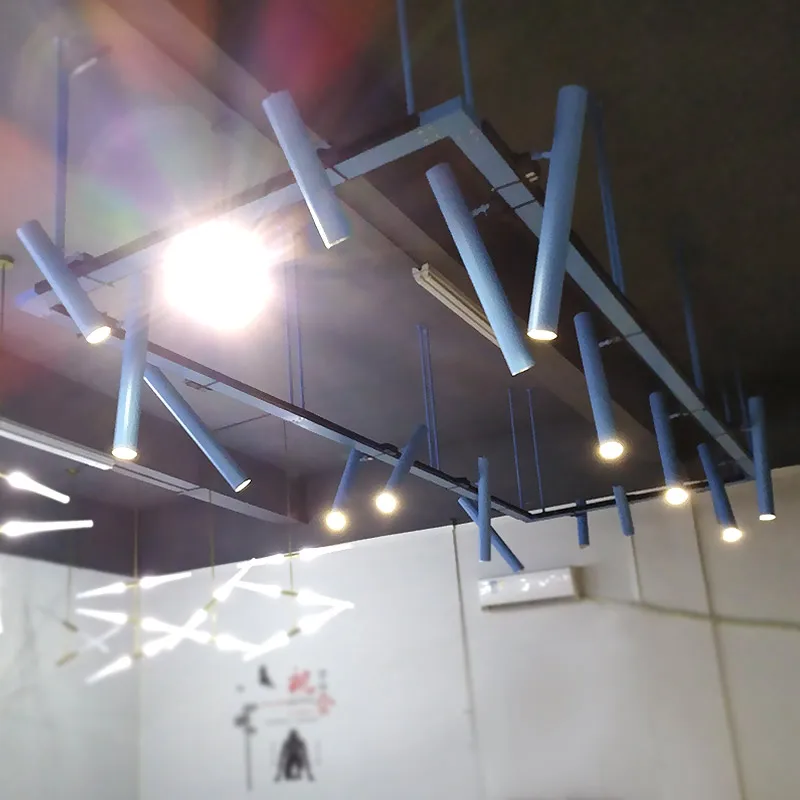 Современный длинный трубчатый светодиодный Трековый светильник подвесной