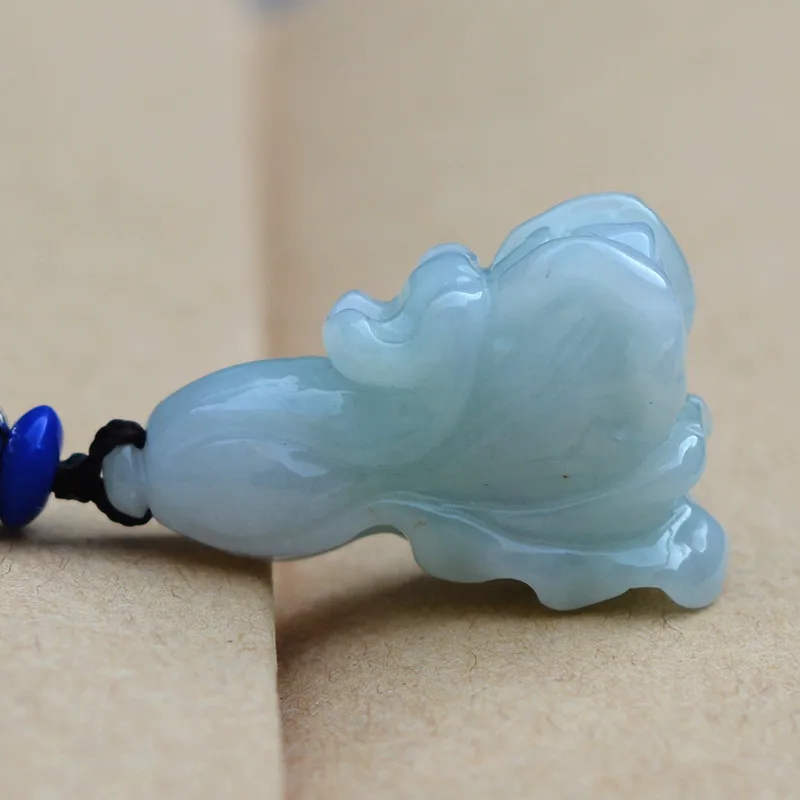 

Natural Boutique Light green Jadeite Jades Pendant Carved Cabbage flowers Pendant Necklace Gift for Women Fashion Jewelry