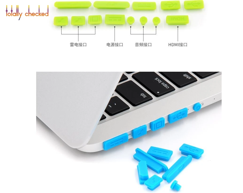 Пылезащитная заглушка силиконовая для порта зарядки чехол Macbook Air 11/13