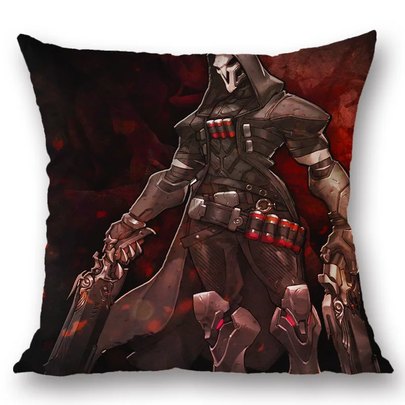 Amellor 45*45 см накладные подушки OW Dva Mei Reaper Genji Подушка Двусторонняя Solf Автомобильная