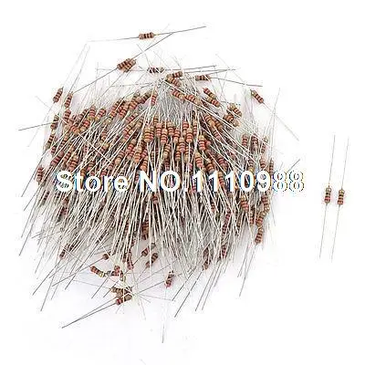 500 x Резистор из углеродистой пленки с отверстиями 1/4 Вт 250 В 220 Ом|ohm|ohm resistor |