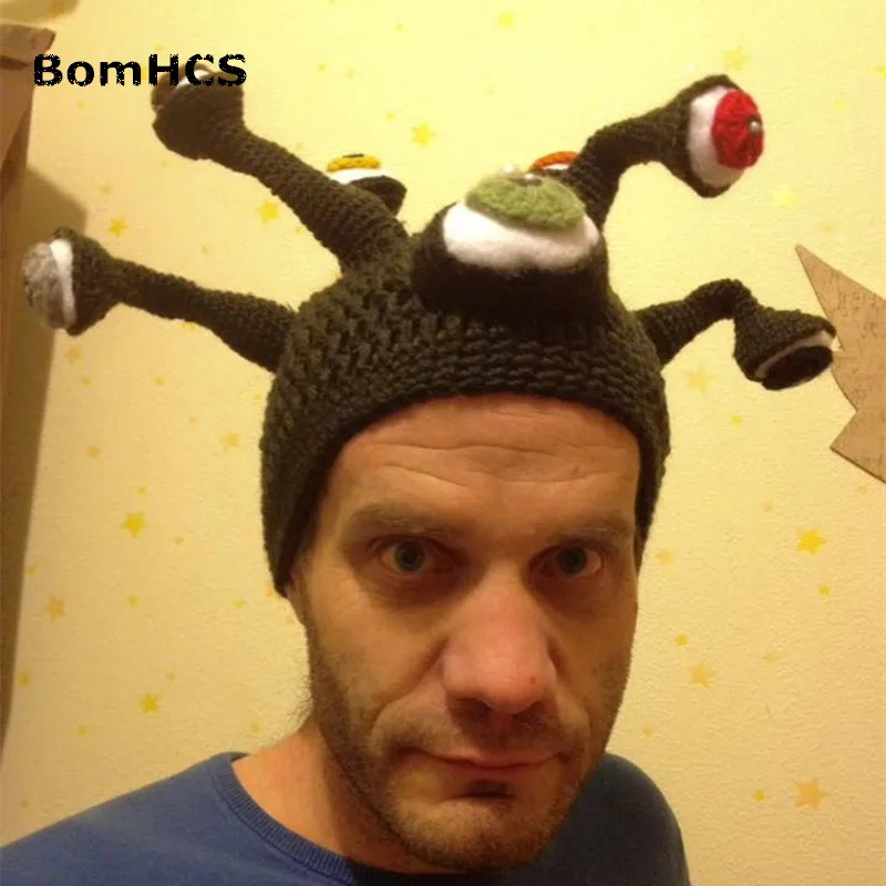 BomHCS Забавный подарок Осьминог щупальца шляпа 100% ручная работа крючком зимняя