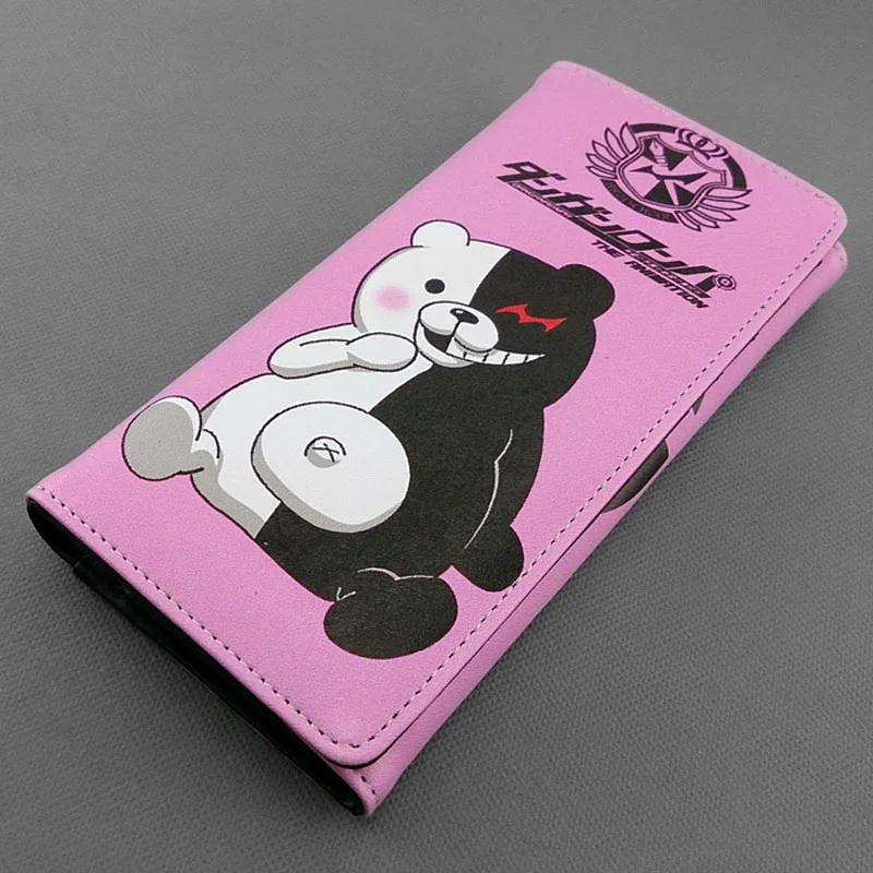 3 Danganronpa аниме Красочный Длинный кошелек Monokuma держатель для карт кошелек с кнопкой - Цвет: 3