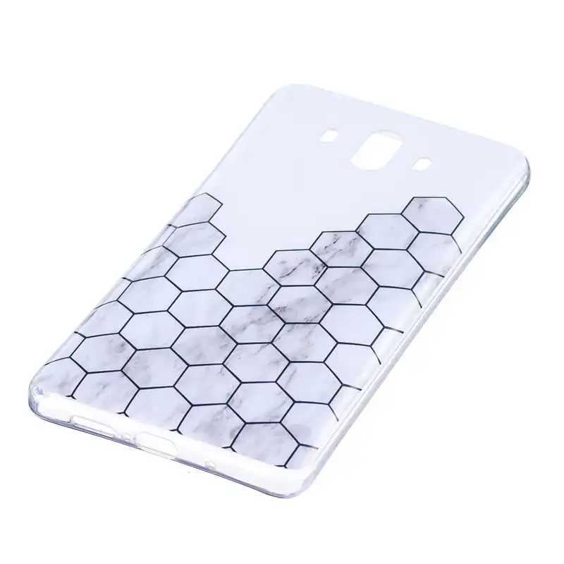 P20Lite Marble Phone Case on for Huawei P 20 Honor 8 9 Geometry Splice Soft TPU Back Cover mate 10 Coque |
